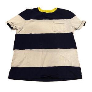 Kid’s GAP Wide Striped Blue and White Tee Shirt